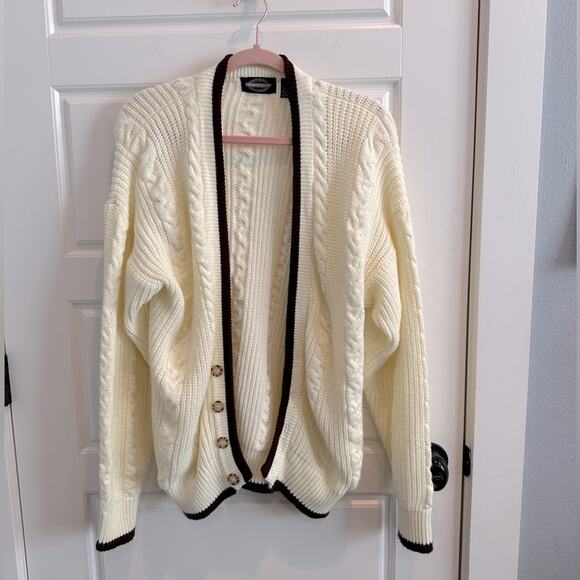 Vintage Towncraft Knit Grandpa Cardigan Sweater - Picture 1 of 6